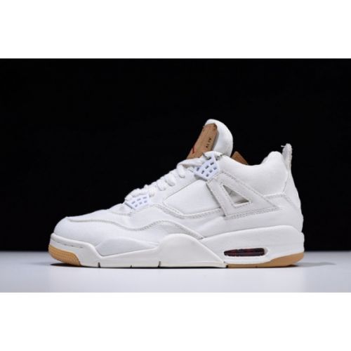 Levis x Air Jordan 4 White AO2571-100