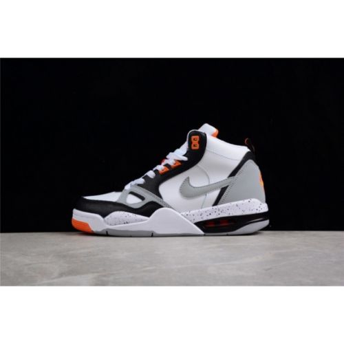 Nike Air Flight 13 Mid White Wolf Grey Total Orange Black 579961-105