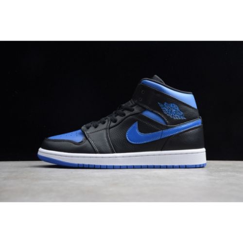 Air Jordan 1 Mid black hyper royal 554724-068