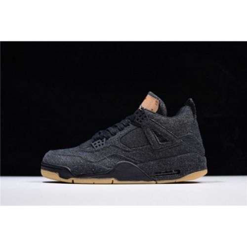 Levis x Air Jordan 4 black AO2571-001