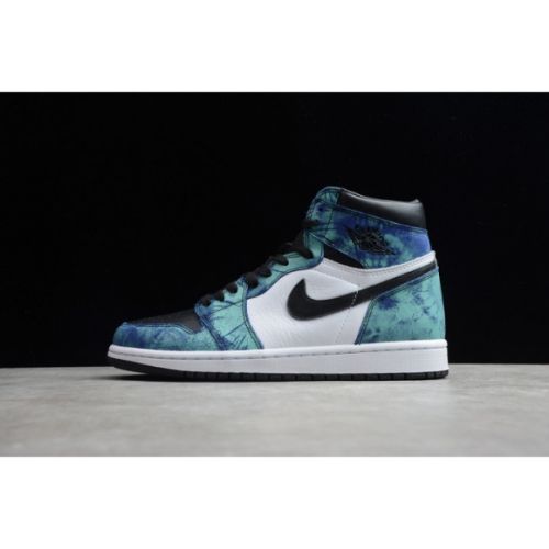 Air Jordan 1 Tie-Dye white black aurora green CD0461-100