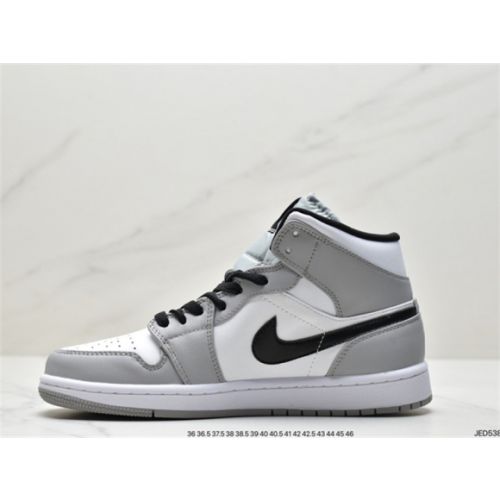 Air Jordan 1 Mid black and white purple