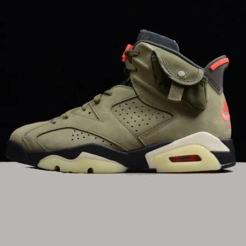 Travis Scott Air Jordan 6 Medium Olive Cactus Jack CN1084 200 (7)