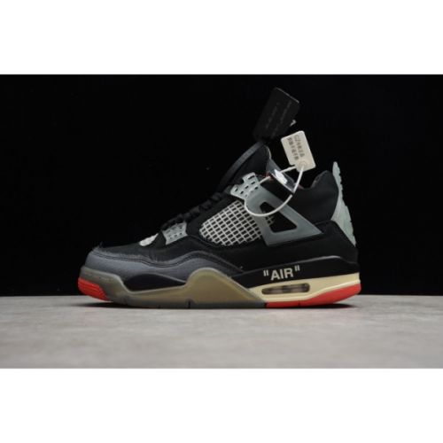 Off-White x Air Jordan 4 Bred Black/Red CV9388-001