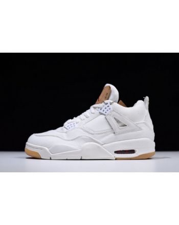 Levis x Air Jordan 4 White AO2571-100