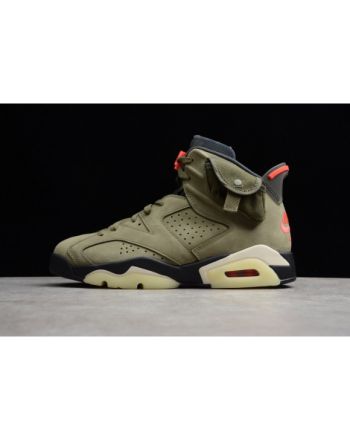 Travis Scott Air Jordan 6 Medium Olive Cactus Jack CN1084-200