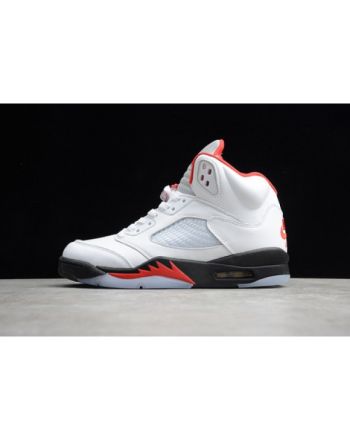 Air Jordan 5 Fire Red 2020 Silver Tongue DA1911-102