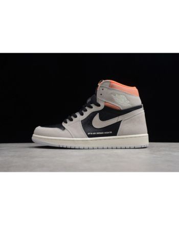 Air Jordan 1 Neutral Grey Hyper Crimson 555088-018