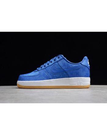 CLOT Nike Air Force 1 Blue Silk CJ5290-400